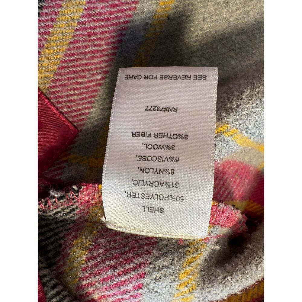 Juniors cropped plaid Shacket size XL - Picture 7 of 8